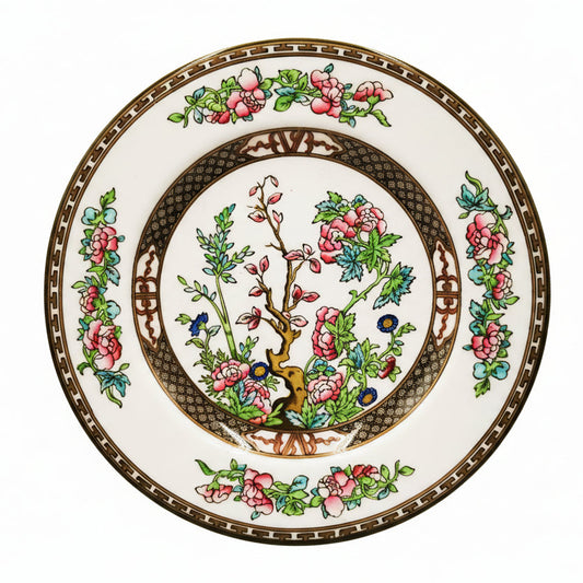 Antique Coalport China Indian Tree 8.5-inch Dessert Plate