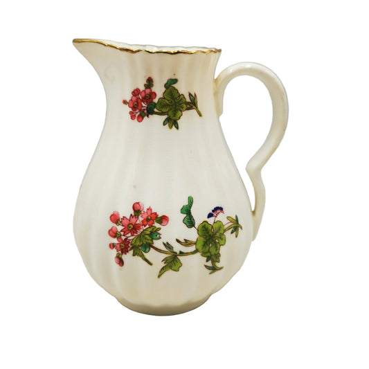 Antique Coalport Floral China Milk Jug c1855-60