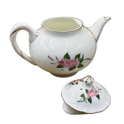 Antique-Coalport-Floral-China-Teapot