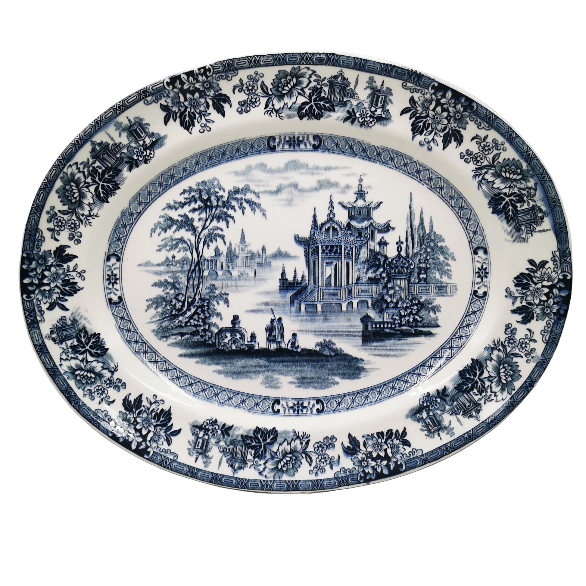 Antique Doulton Burslem China Madras Platter