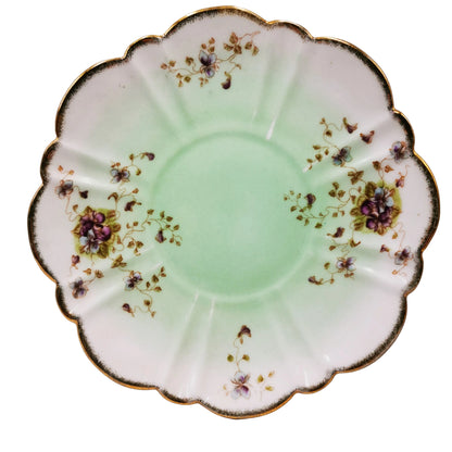 Antique J Zeidler & Co Bavarian Porcelain Cake Plate 1910-1917