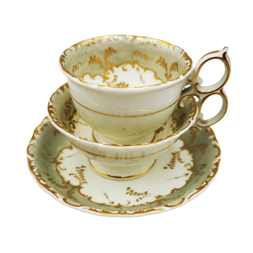 Antique Rockingham China Georgian Trio pattern 3666 c1820-1830