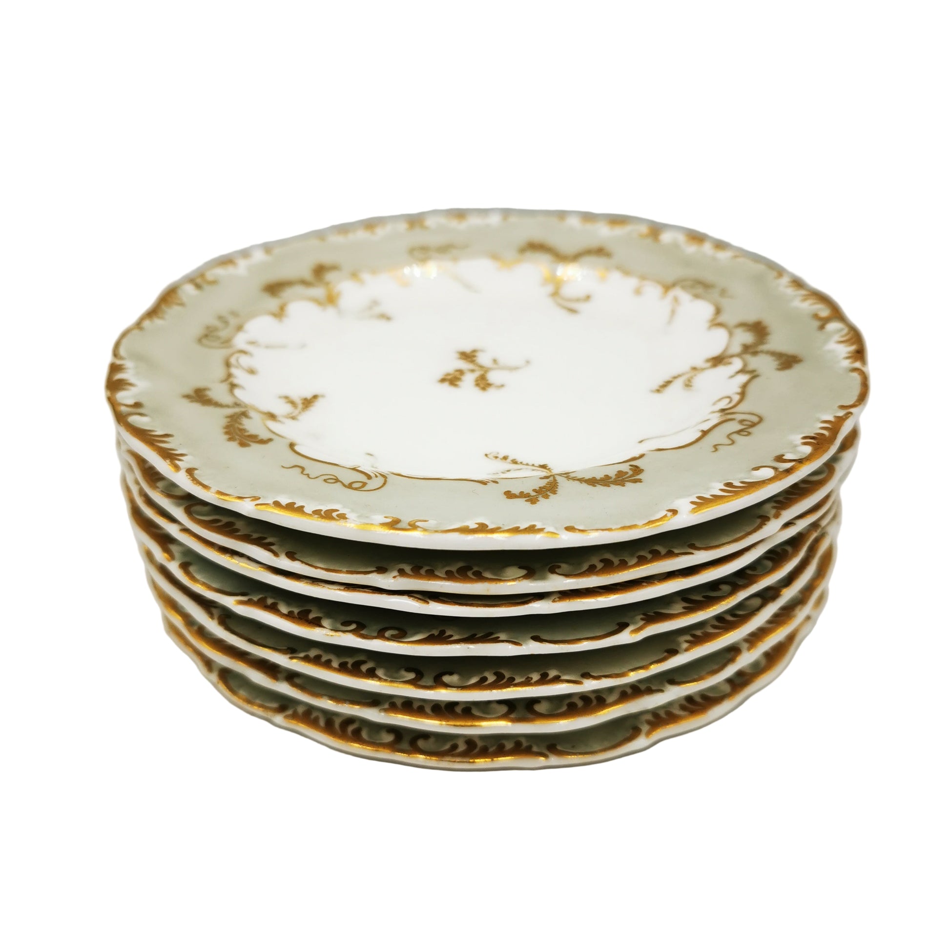 Antique Rockingham China Georgian 3666 Biscuit Plate c1820-1830