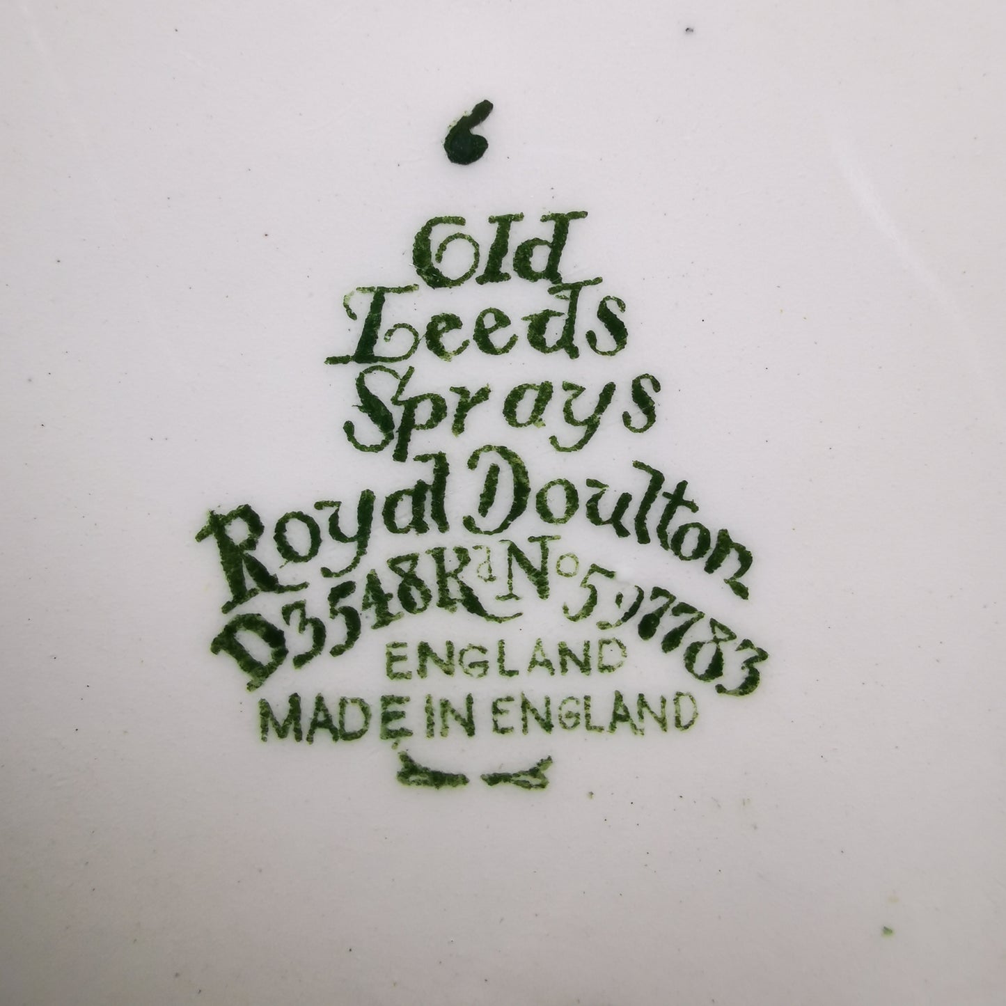 Antique-Royal-Doulton-Old-Leeds-Sprays-D3548-Small-Biscuit-Plate