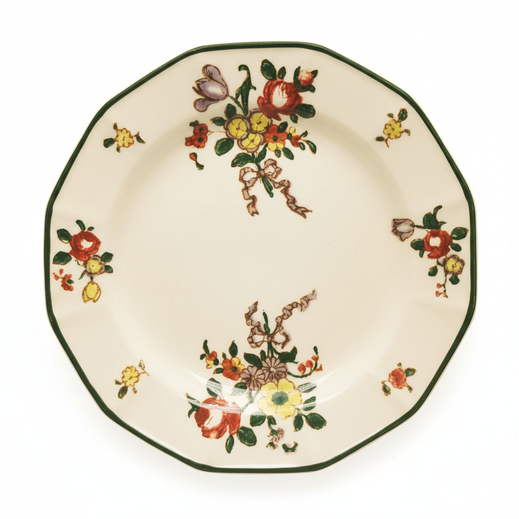 Antique Royal Doulton Old Leeds Sprays D3548 Small Biscuit Plate