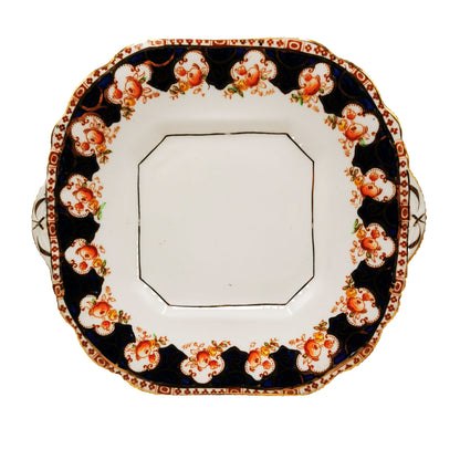 Antique T C Wild Imari China Cake Plate