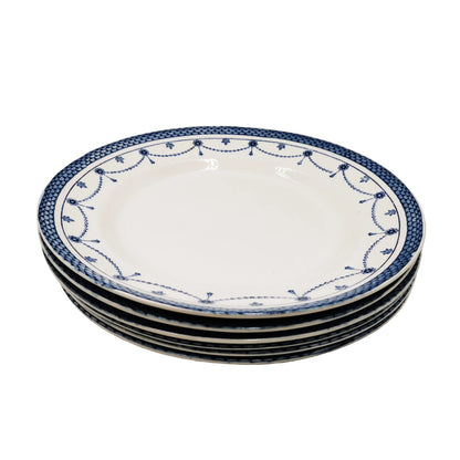 Antique-Thomas-Till-and-Sons-Irene-Blue-and-White-China-Dinner-Plate