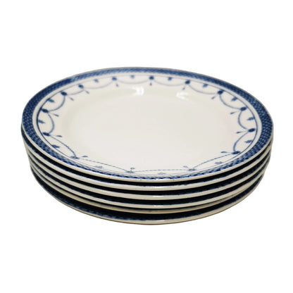 Antique Thomas Till and Sons Irene Blue and White China Side Plate