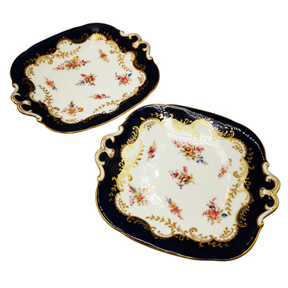 A Fine pair of Antique Coalport Dessert Plates