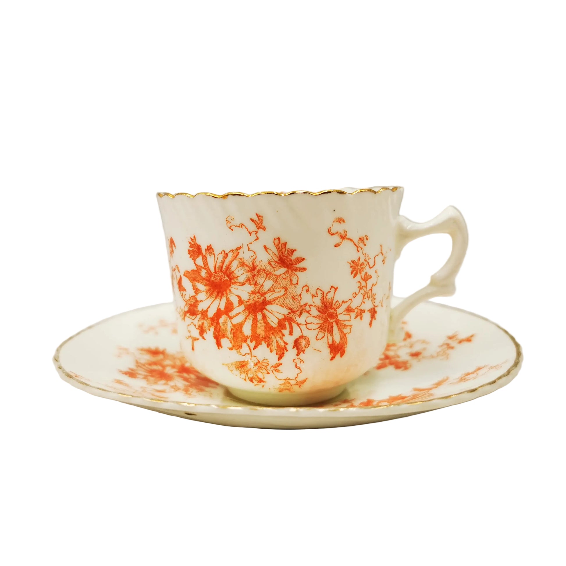 Antique Collingwood Brothers Animone 984 China Teacup and Saucer