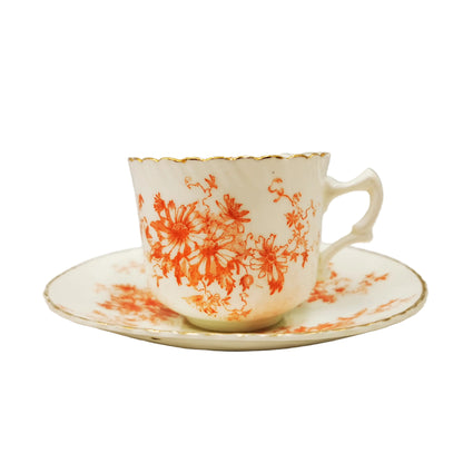 Antique Collingwood Brothers Animone 984 China Teacup and Saucer