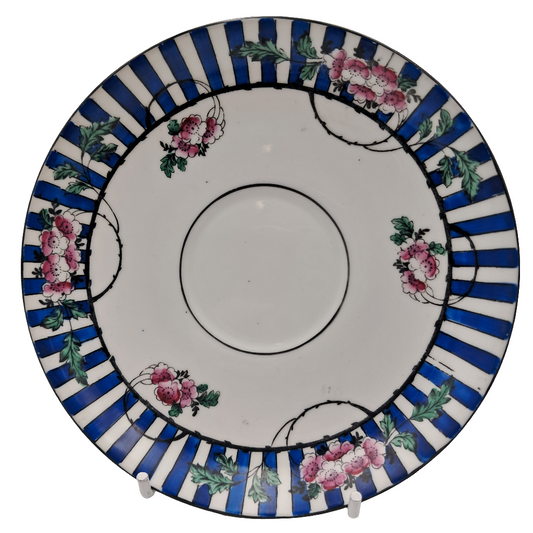 Antique Sampson Smith Wetley China Rare Blossom 9444 Pattern Saucer