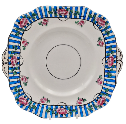 Antique Sampson Smith Wetley China Rare Blossom 9444 Pattern Side Cake Plate