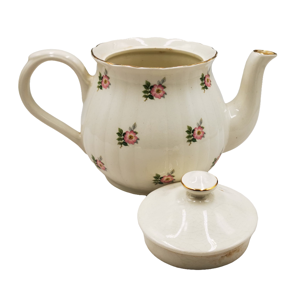 Arthur Wood 6099 pattern Vintage Floral China Teapot