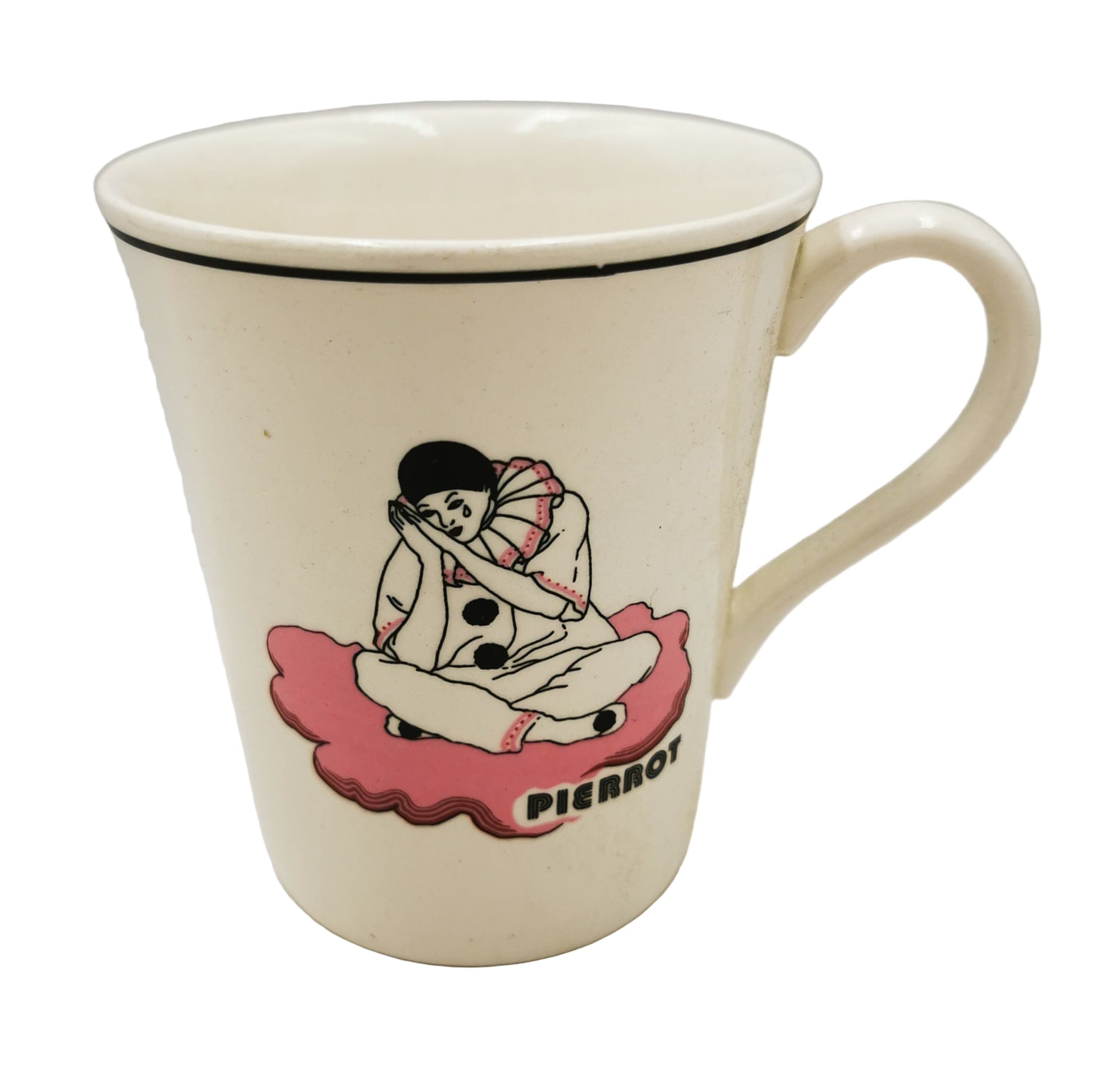 Barratts Pierrot China Mug c1950