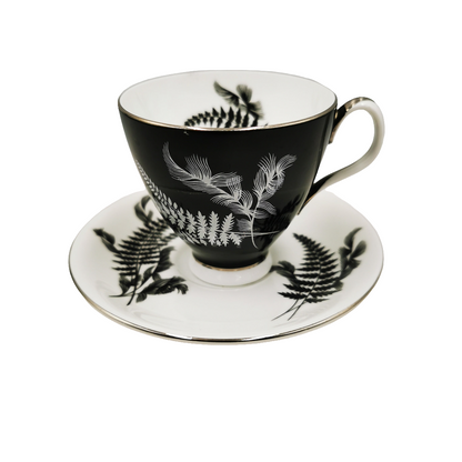 Vintage Bone China Royal Albert Night & Day Demitasse Coffee Cup and Saucer