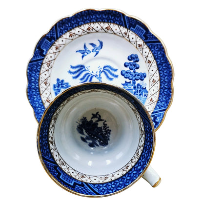 Booths-Real-Old-Willow-Blue-and-White-China-Teacup-Saucer