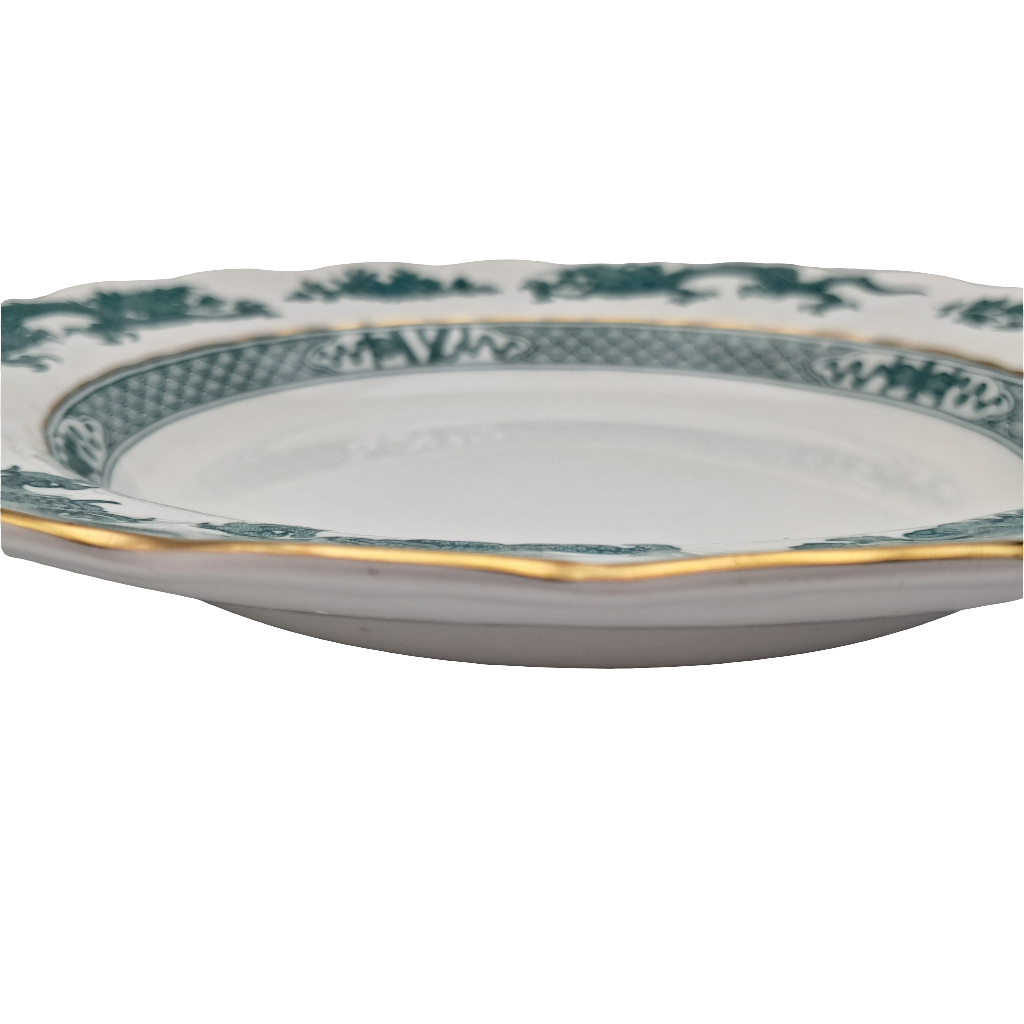 Booths Silicon China Turquoise Dragon  Soup Bowl