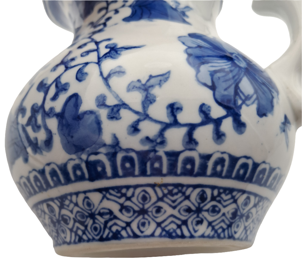 Vintage Blue and White Large Milk Jug / Small Pitcher base