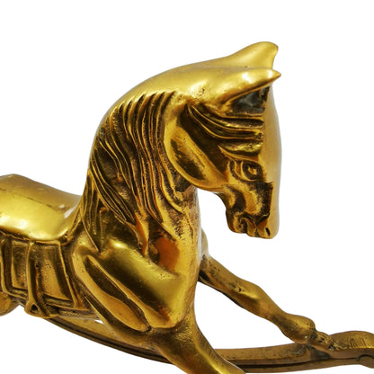 Brass-Rocking-Horse-Vintage-English-Cast-Brass