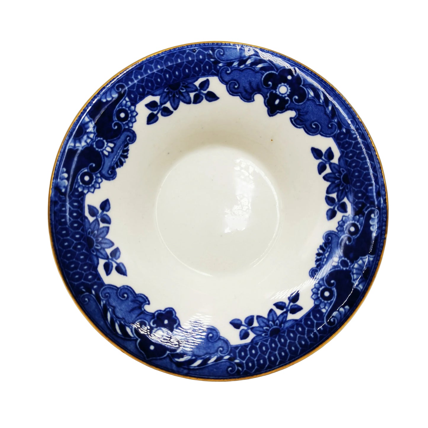 Burgess & Leigh Burleigh Ware Willow Blue and White China Demitasse Saucer