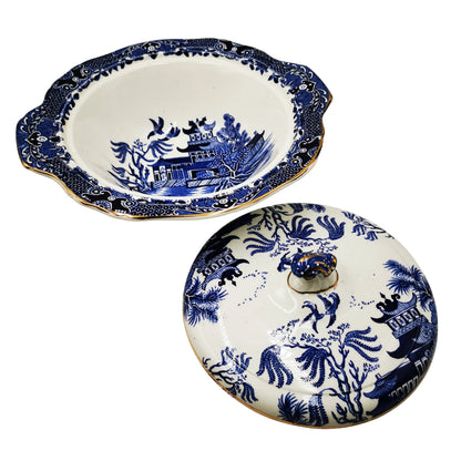 Burleigh-Ware-Willow-Blue-and-White-China-Lidded-Tureen