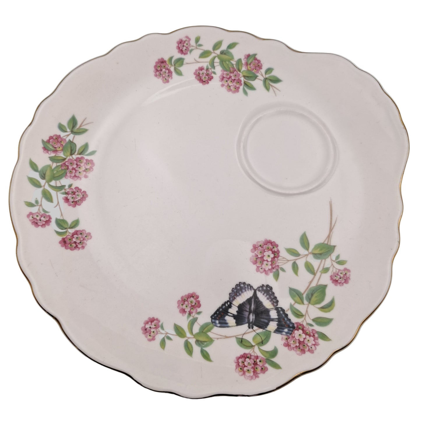 Tuscan Teacup and Saucer Plate by R H & S L Plant China c1950