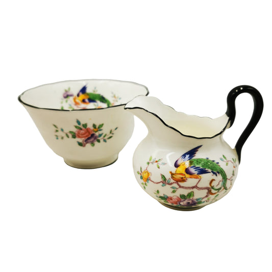 Chelson China 3372 Sugar Bowl & Milk Jug