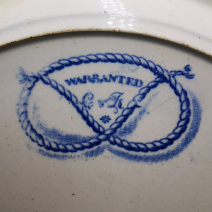 Chetham & Robinson Parkland Scenery Dinner Plate Blue and White Pearlware China c1825