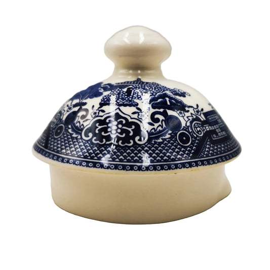 Churchill Blue and White China Blue Willow Large Teapot Lid