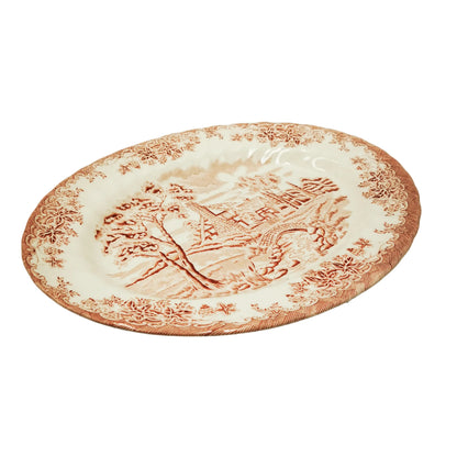 Churchill-The-Brook-Red-and-White-China-12.25-inch-Platter