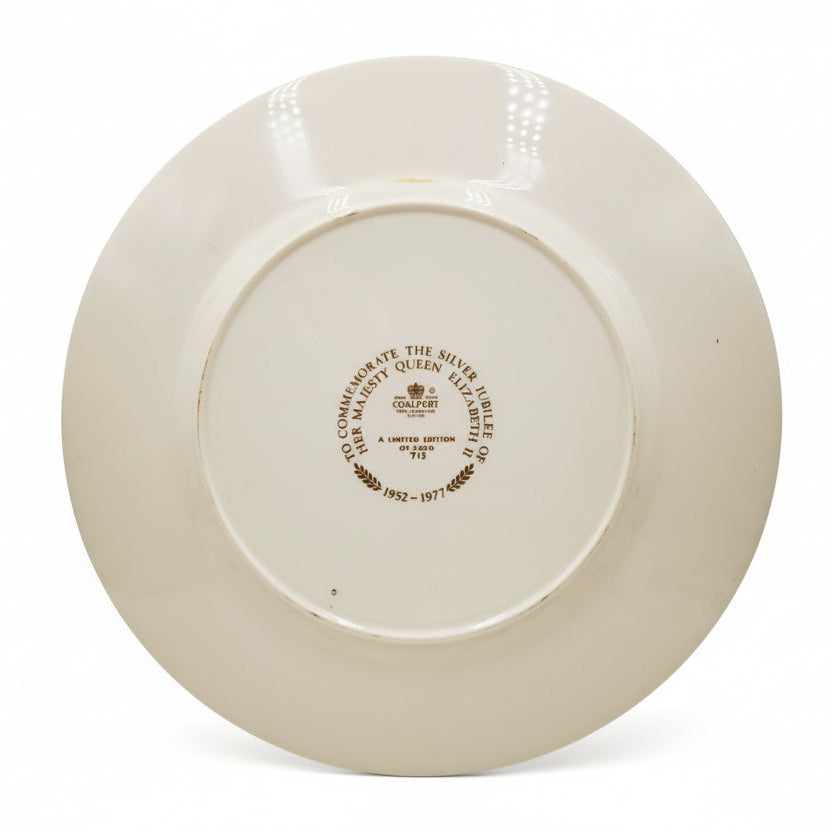Coalport-Limited-Edition-1977-Silver-Jubilee-Porcelain-China-Plate