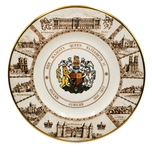 Coalport Limited Edition 1977 Silver Jubilee Porcelain China Plate