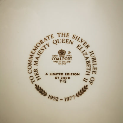 Coalport-Limited-Edition-1977-Silver-Jubilee-Porcelain-China-Plate