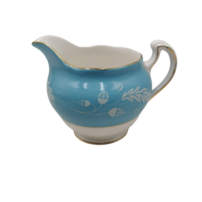 Colclough Blue Acorn China 7582 Milk Jug