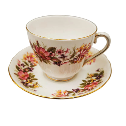 Colclough Wayside Bone China Breakfast Cup and Saucer