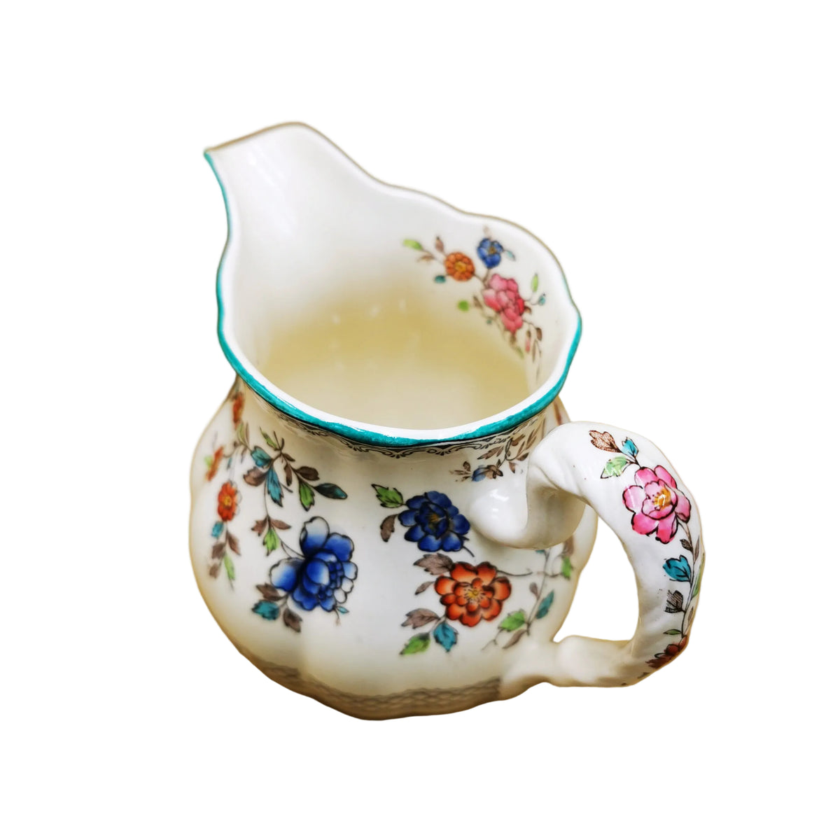 Copeland Spode Audley Green Rim Milk Jug