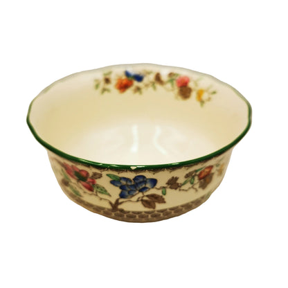 Copeland-Spode-Chinese-Rose-Green-Rim-Medium-Sugar-Bowl