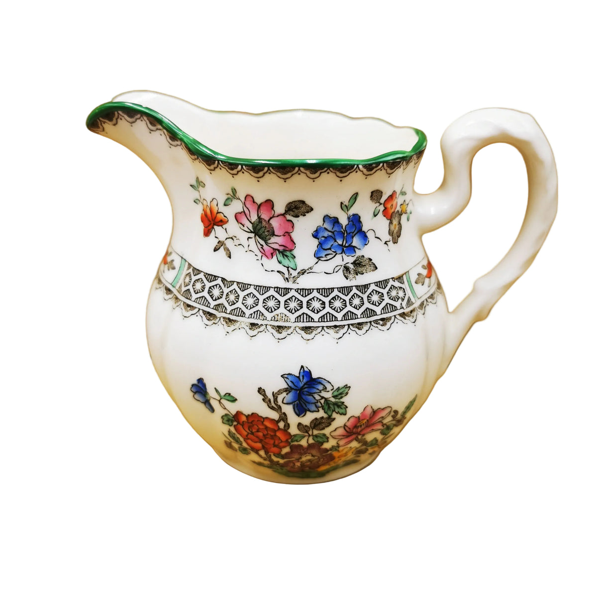 Copeland Spode Chinese Rose Green Rim Milk Jug