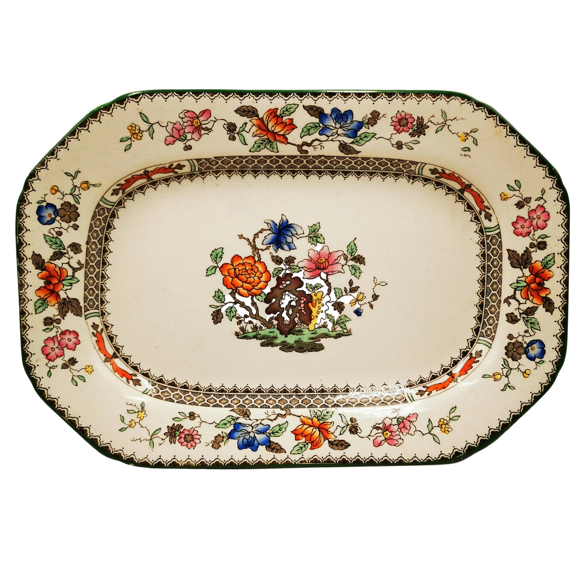 Copeland Spode Rose Pattern 9-3/8th-inch Platter
