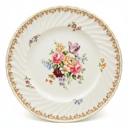Crown Staffordshire England's Bouquet Porcelain China Dinner Plate