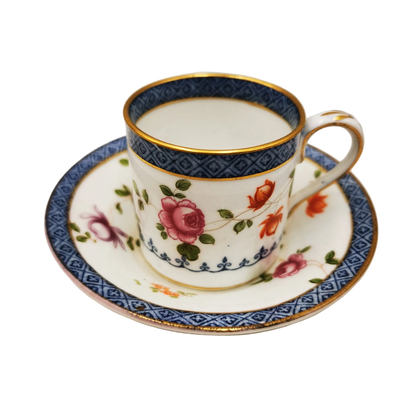 Crown-Staffordshire-Porcelain-China-Demitasse-Espresso-Cup-and-Saucer-16694