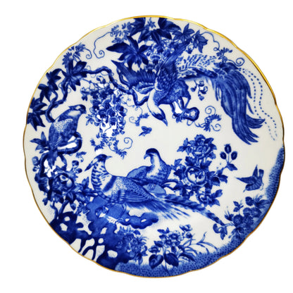 Royal Crown Derby China Blue Aves A1309 6-3/8th-inch Side Plate 1954