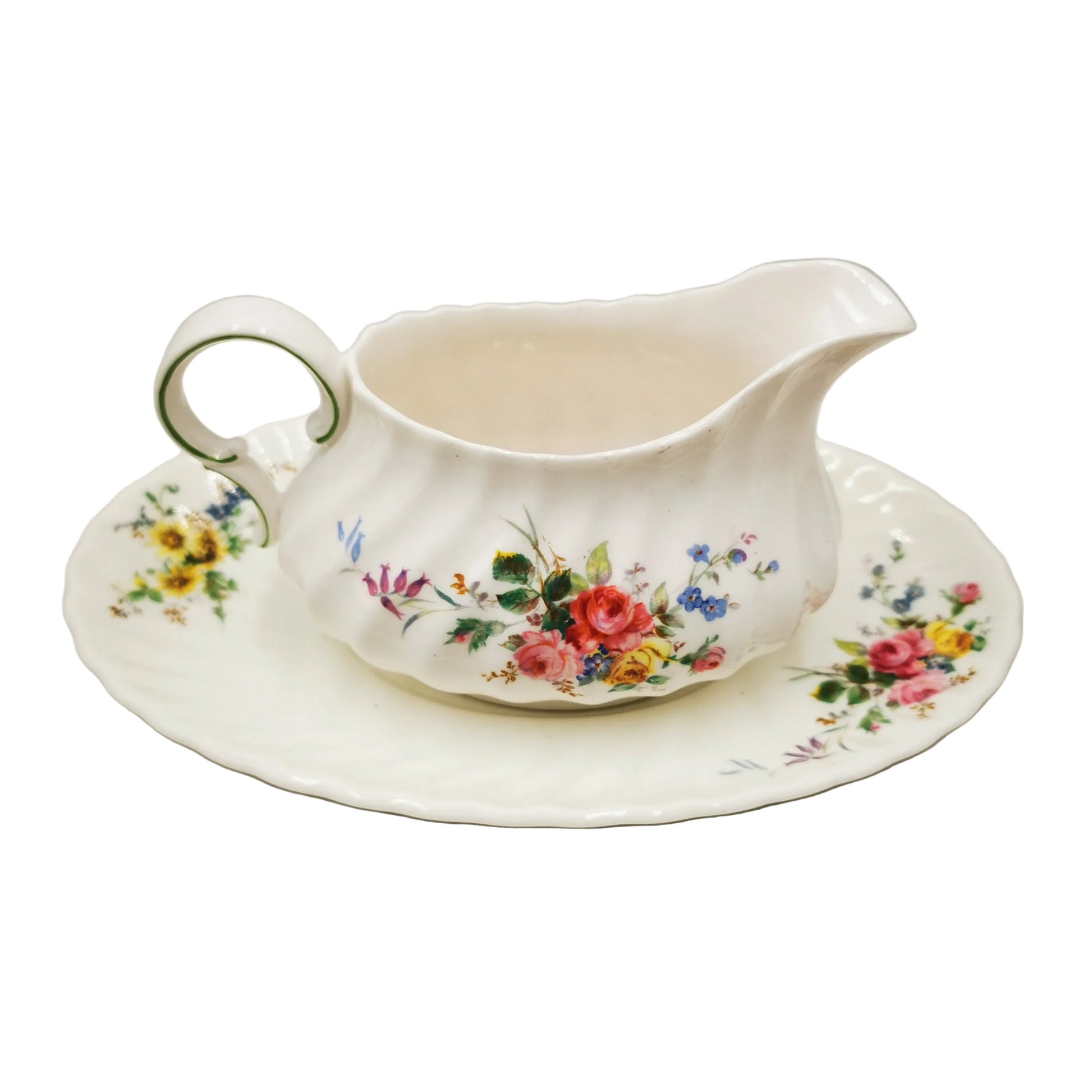  Doulton-China-Arcadia-H4802-Small-Gravy-Boat-and-large-Saucer