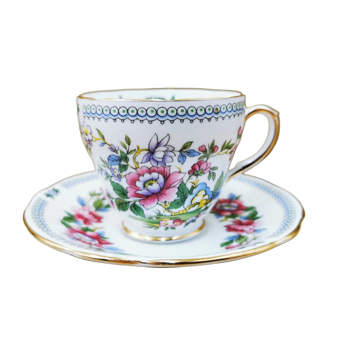 Duchess China Nanking Pattern Demitasse Coffee Cup and Saucer