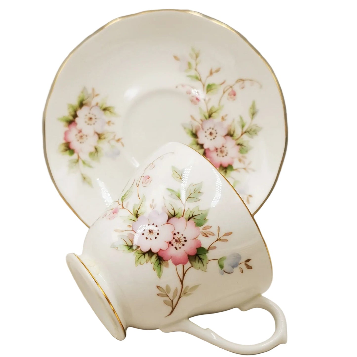 Duchess-Pink-Cherry-Blossom-China-Teacup-and-Saucer