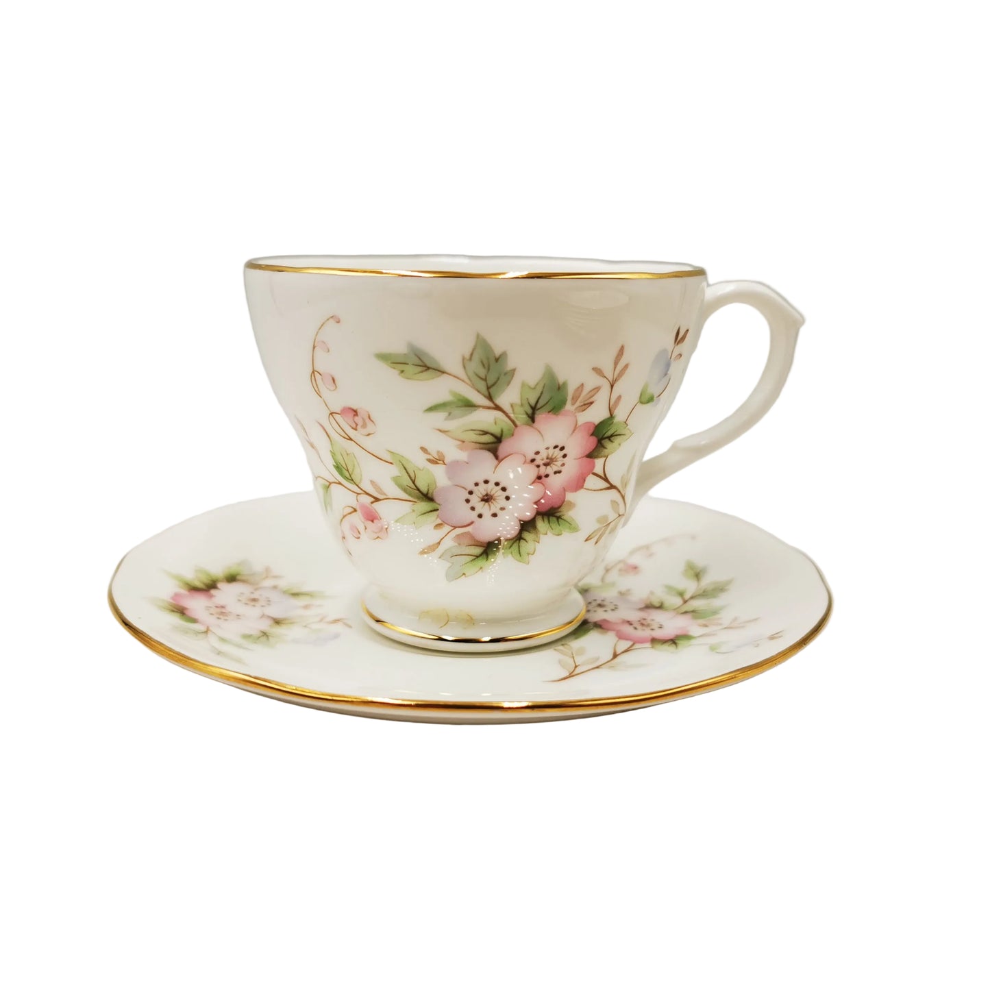 Duchess-Pink-Cherry-Blossom-China-Teacup-and-Saucer