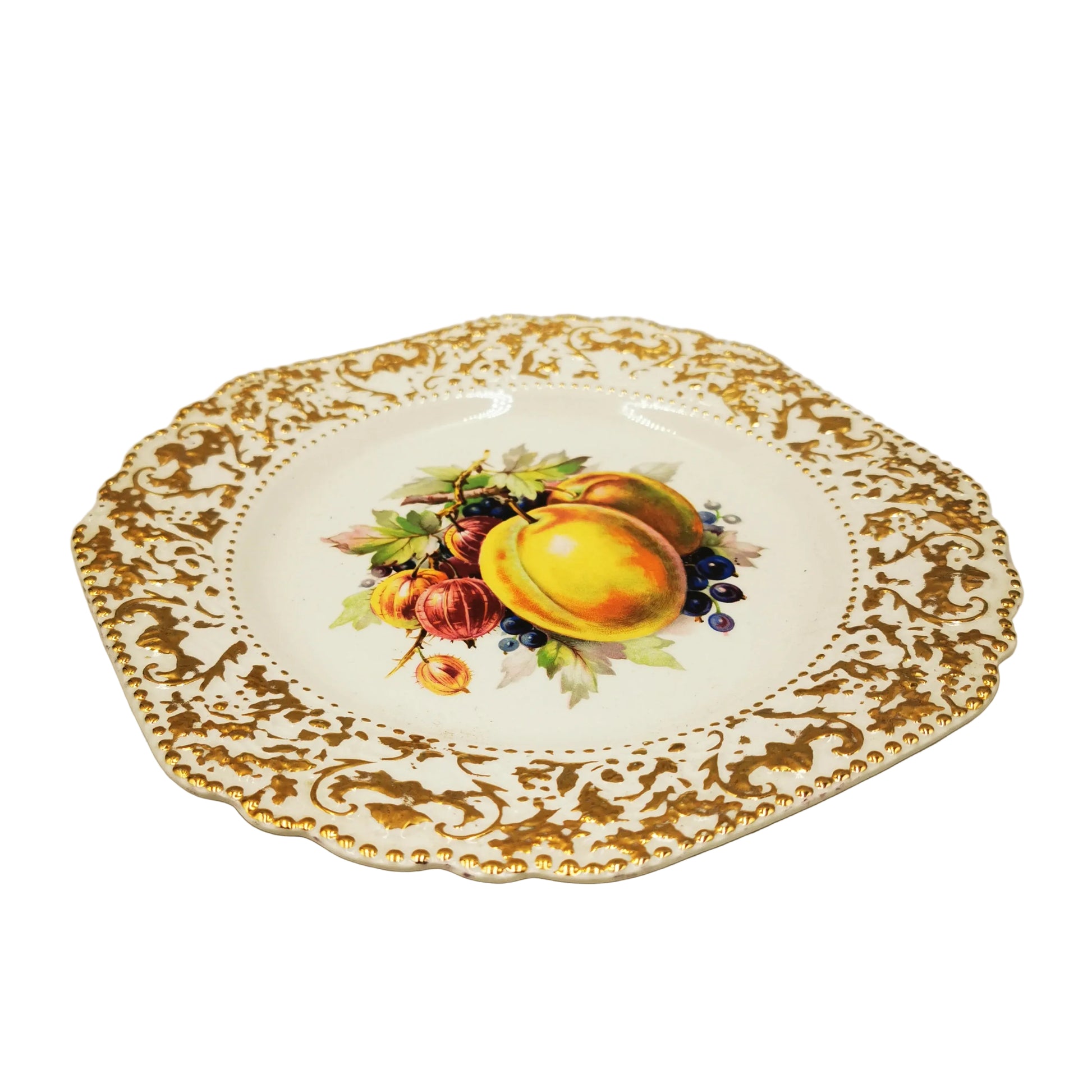 Elijah-Cotton-BCM-Nelson-Ware-China-Embosed-Gilt-Cake-Plate