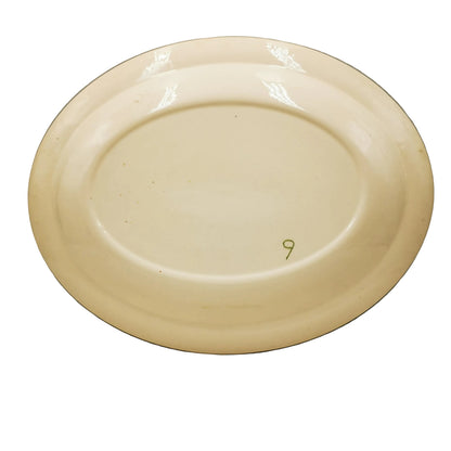 English-Ironstone-Tableware-Grey-and-White-China-English-Scenery-Oval-Platter