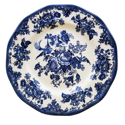 Enoch Wedgwood & Co Blue and White China Asiatic Pheasant Dinner Plate